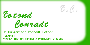 botond conradt business card
